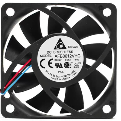 全新台达AFB0612VHC-F00 12V 0.36A 6013 6cm 3线FG/RD散热风扇