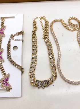 外贸饰品琉璃合金玻璃亮钻