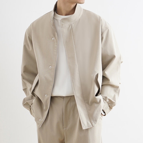 M51工装夹克卡其色零染色纺