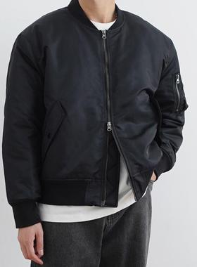 SHIJOIN原创 黑色飞行员夹克MA1短款cleanfit复古秋冬棉服200141