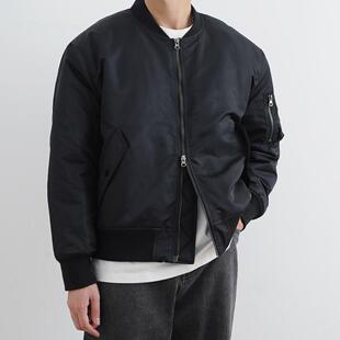 SHIJOIN原创 黑色飞行员夹克MA1短款cleanfit复古秋冬棉服200141
