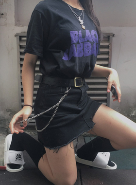黑色安息日t恤Black Sabbath 欧美摇滚乐队LOGO音乐男女短袖t恤