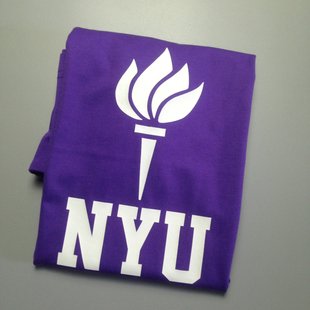 NYU美国纽约大学校服T恤衫 NEW YORK UNIVERSITY情侣装短袖T恤