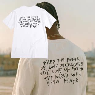 Hiphop Travis Scott 专辑同款街头嘻哈说唱印花男女短袖T恤