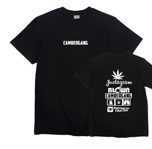 JDM汽车文化改装车CAMBERGANG日系blown男女短袖t恤赛车潮流半袖