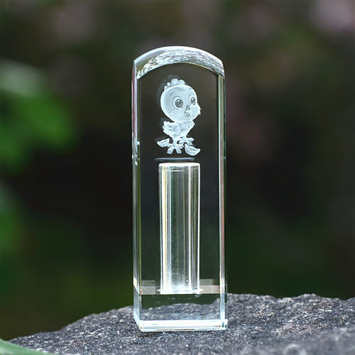 可爱宝宝水晶内雕胎毛印章diy