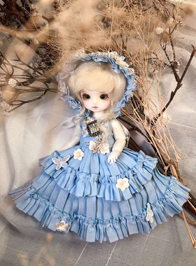 花音阁【现货】bjd 娃衣 LATI RL 8分 1/8 女 岚蓝色 钉珠花版