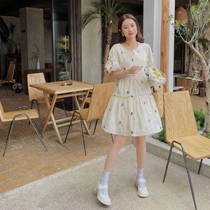 现货  夏季新款刺绣连衣裙 191-P115 K168图片
