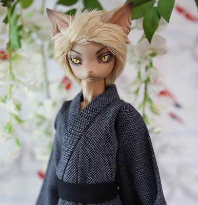 娃岛Dearmine 4分 bjd娃衣 DLboy 40cm Yukata herringbone