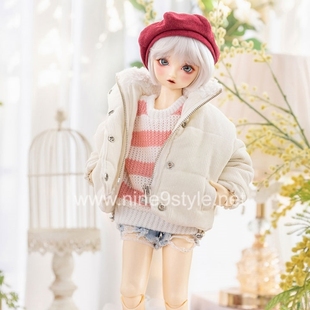 MSD Corduroy Ivory jumper Nine9 Style 娃岛 4分娃衣