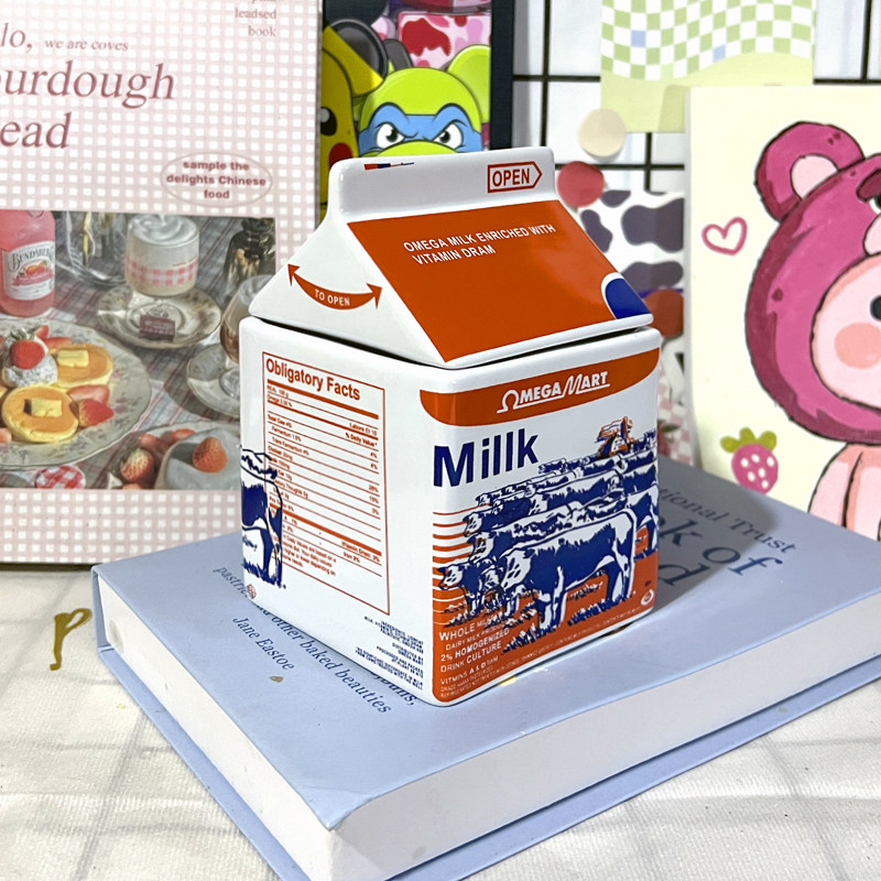 创意牛奶盒造型杯子仿真设计可爱陶瓷卡通马克杯咖啡杯礼物家居,节庆用品/礼品,文化创意杯子,淘宝优惠券,粉丝福利购,淘宝优惠卷