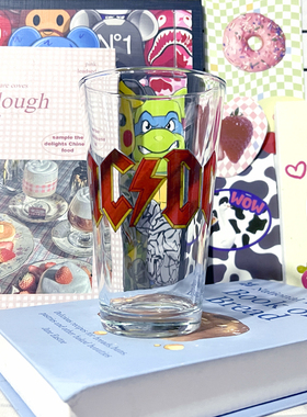 美国摇滚乐队ACDC文创纪念款玻璃杯啤酒杯水杯冷饮可乐杯礼物周边