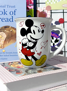 现货 可爱卡通Micky米奇米妮minnie陶瓷咖啡杯情侣杯子周边礼物