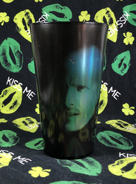 外贸原单绝命毒师Breaking Bad个性创意黑色玻璃杯随手水杯子周边