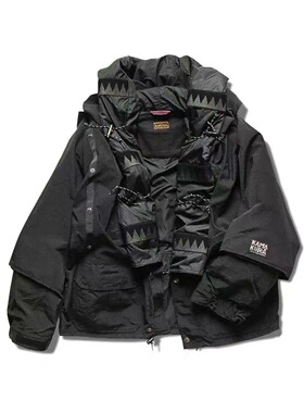 官网5折 KAPITAL JAPA平田和宏男春秋拼接防水防风多功能外套夹克