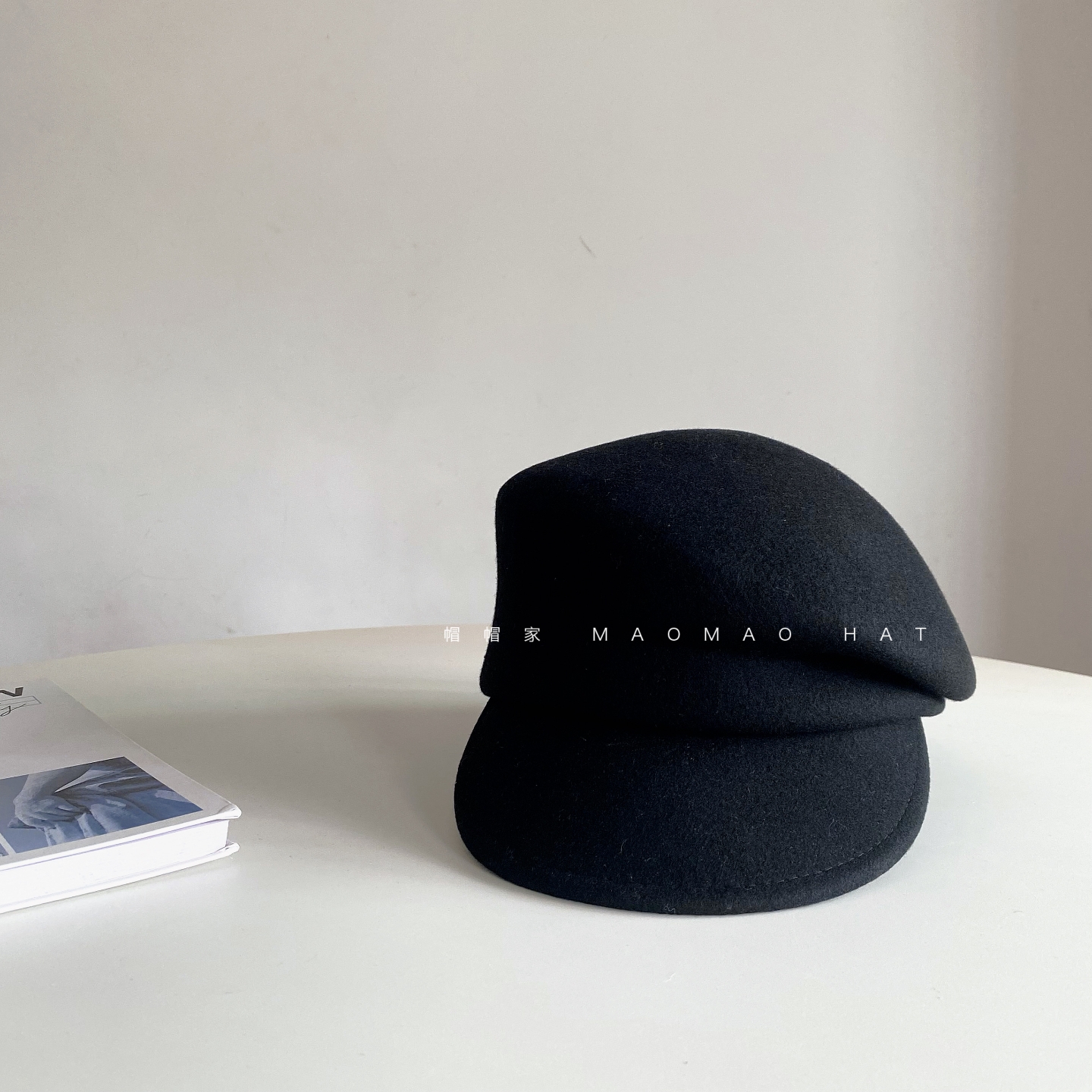 100%羊毛鸭舌帽老钱风fever同款