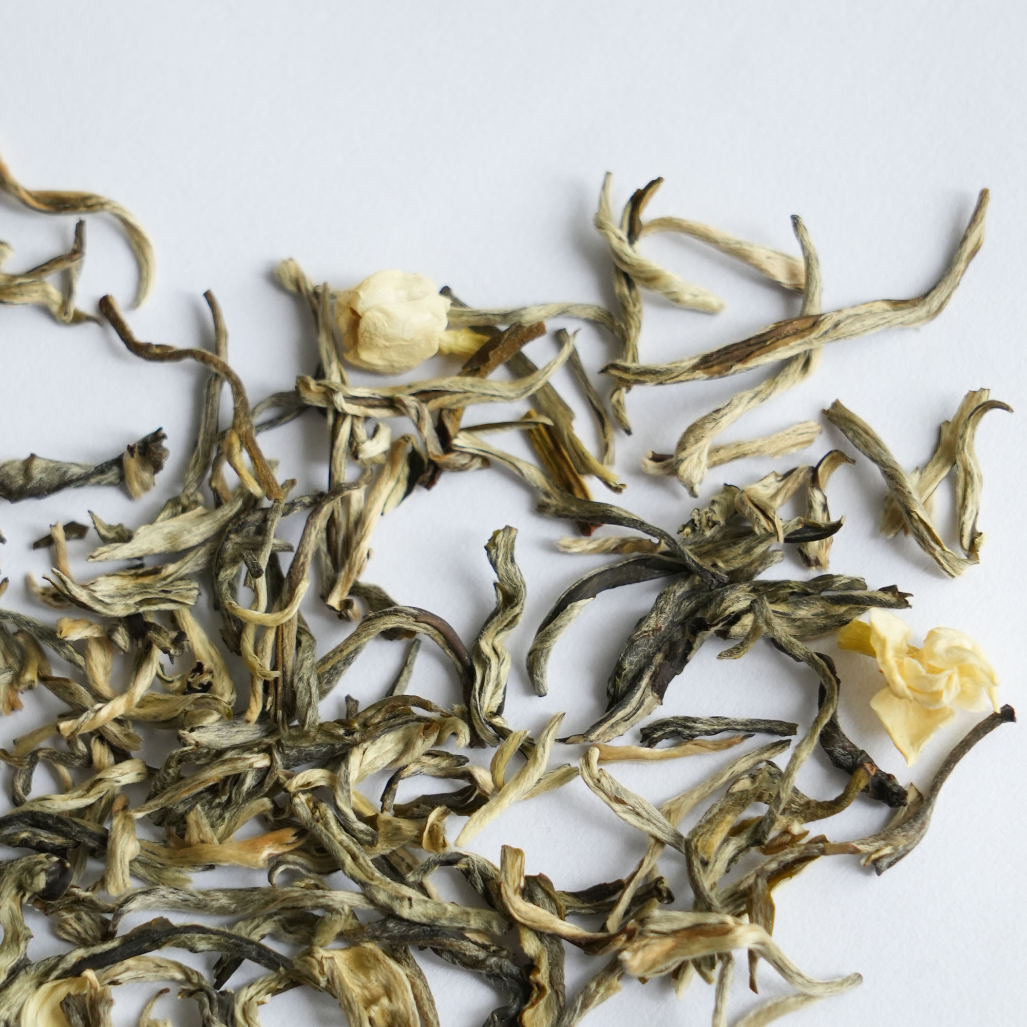 『茉莉飘雪』鲜花窨制 非干花拌茶花茶
