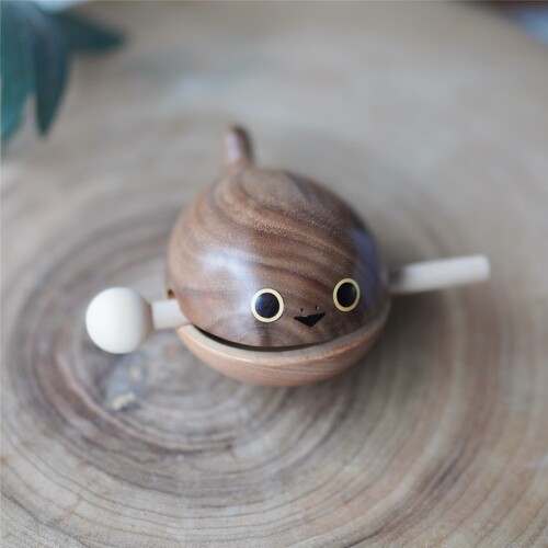 Joe原木木鱼创意玩具桌面摆件