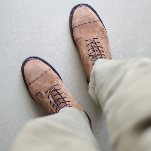 sanders复古工装靴2022防泼水