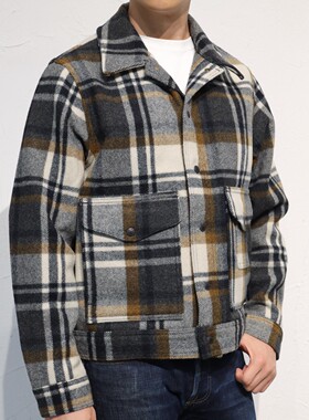 美国制造Filson 23秋冬款男士毛呢格子翻领夹克工装外套国内现货