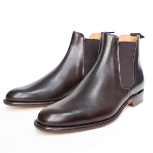 英国制造短筒牛皮切尔西靴