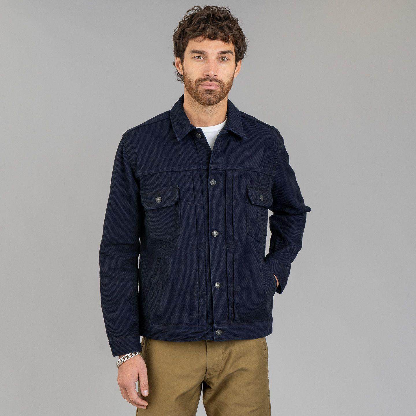 purebluejapan蓝染刺子夹克