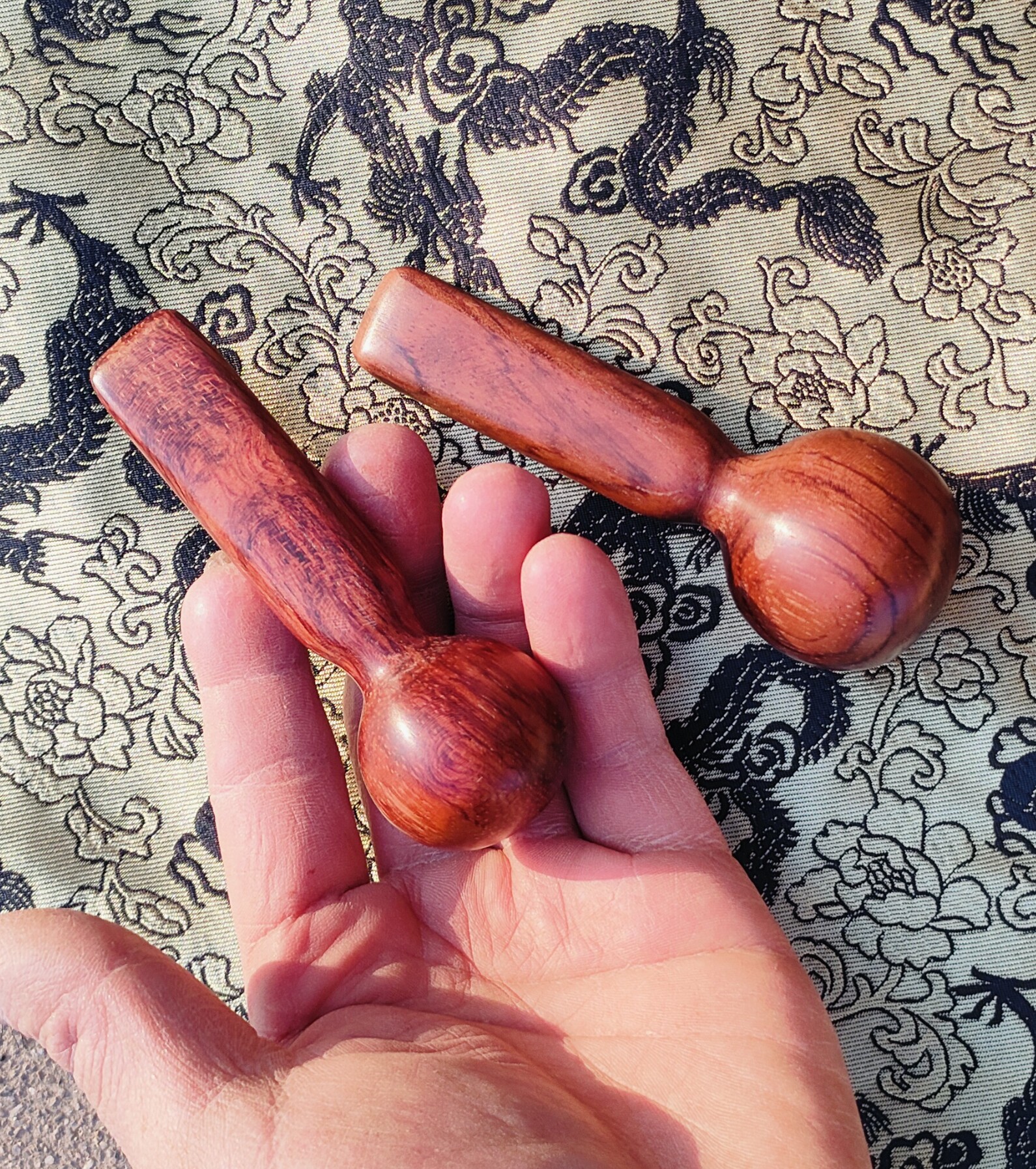 红木点穴棒足疗棒穴位棒经络按摩棒足疗划线棒刮痧铲开背按摩工具