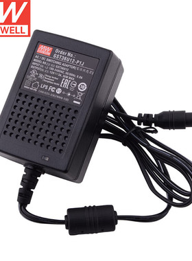 明纬（MEANWELL）GST36U12-P1J开关电源36W高效工业级电源适配器