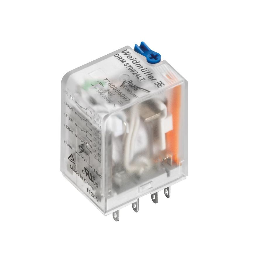 魏德米勒继电器DRM270220LT/2CO/220V DC 高阻隔直流继电器 1起订