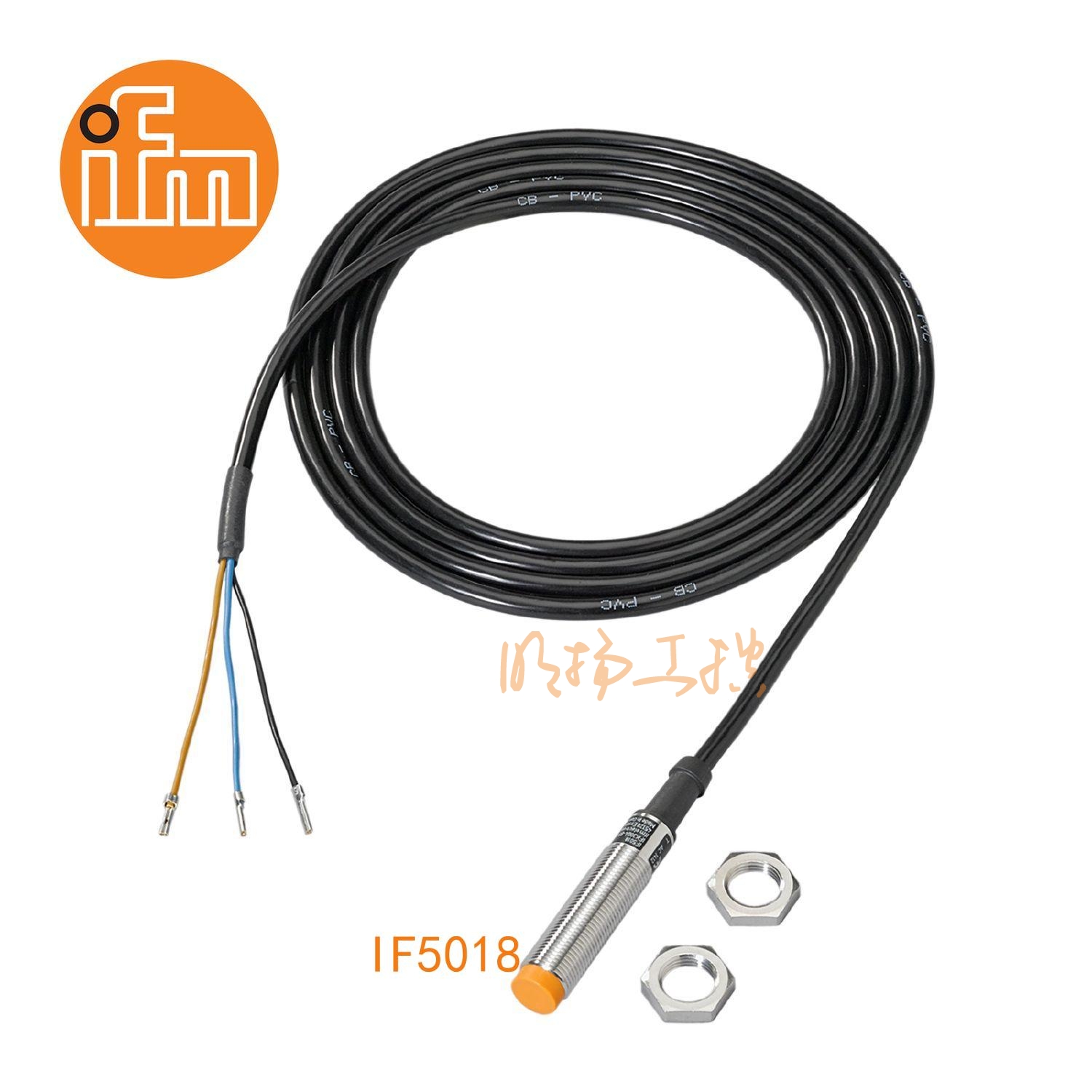 易福门接近传感器IF5018;4 mm 非齐平安装;300 Hz;常开;DC; PNP