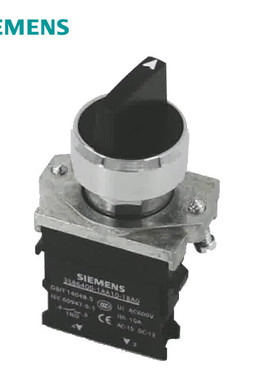 西门子选择开关3SB6 手柄开关 2  黑色 3SB61602AA101BA0