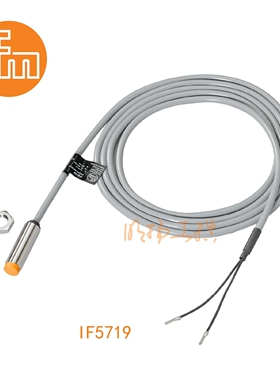 易福门传感器IF5719；4 mm 非齐平安装;1500 Hz;常开;DC; PNP/NPN