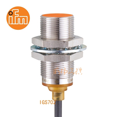 易福门接近传感器IGS702；8 mm 齐平安装;400 Hz;常开;DC; PNP