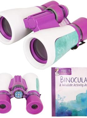 出口17.99美金双筒望远镜3-10岁儿童户外探索观察自然科学生玩具