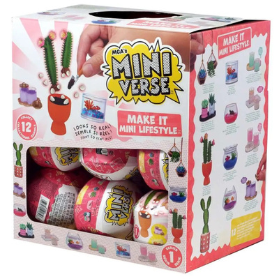 miniverse 迷你造景家居摆件盲球鱼缸仙人掌盲盒微缩盆栽世界玩具