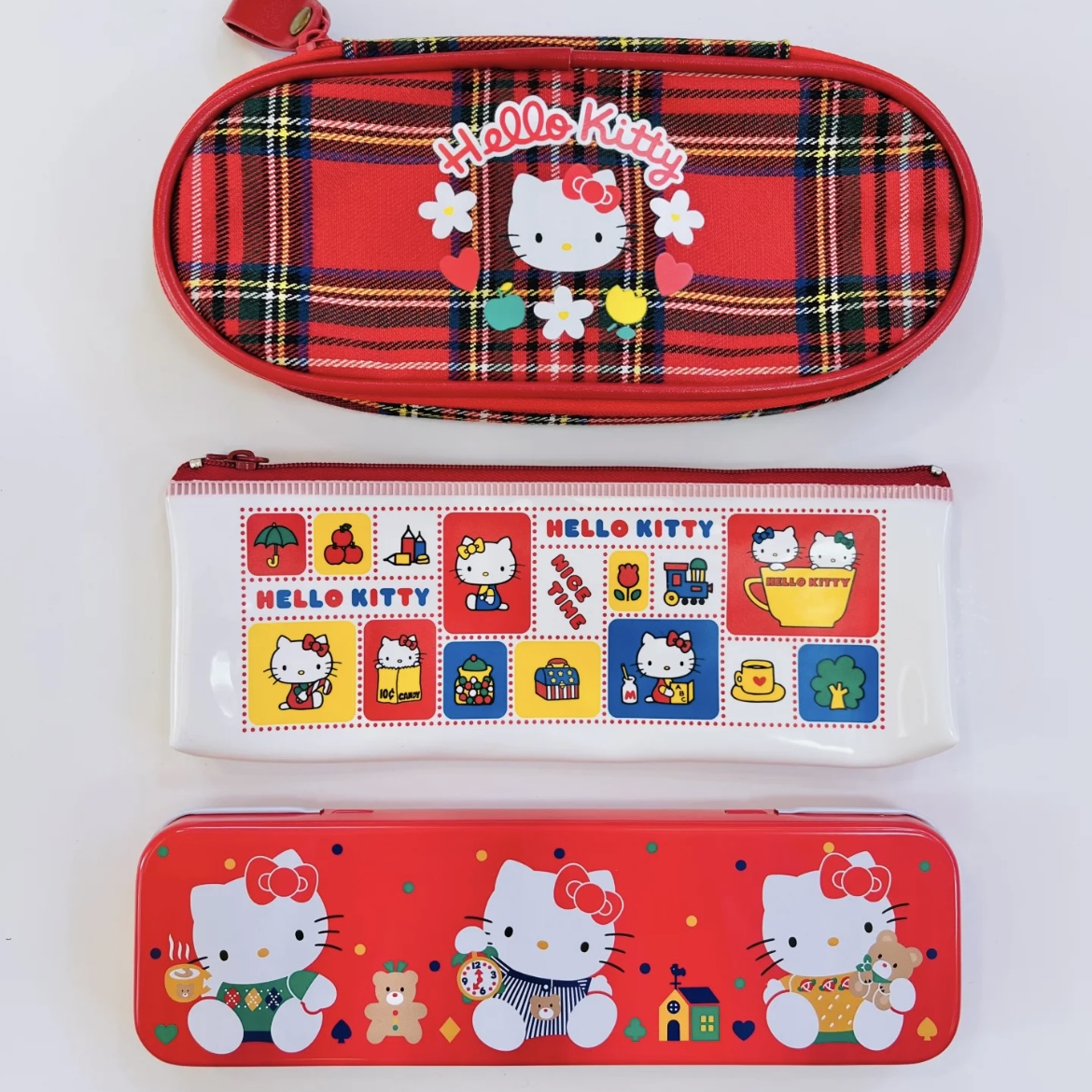Hellokitty日本可爱卡通凯蒂猫笔袋文具盒铅笔盒收纳袋大容量XG18