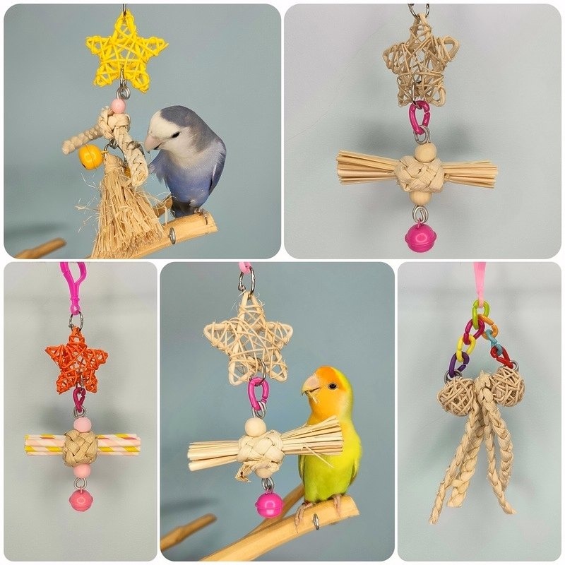 玄凤牡丹鹦鹉啃咬多彩纸管麦管玩具解闷益智藤球铃铛鸟笼配件用品,宠物/宠物食品及用品,鸟玩具,淘宝优惠券,粉丝福利购,淘宝优惠卷