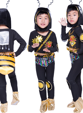 儿童小蚂蚁动物演出服装幼儿园蚂蚁过河话剧卡通表演舞蹈衣服