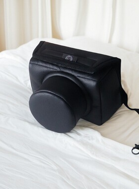 黑皮革适用XT50A6400防震ZEV10加厚A7M2定制xm5数码包R50相机套z5