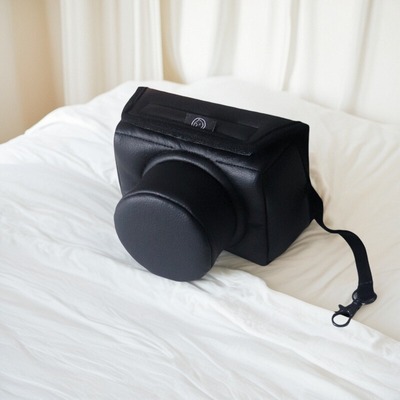 黑皮革适用XT50A6400防震ZEV10加厚A7M2定制xm5数码包R50相机套z5