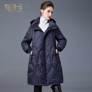 高端奢华女士加厚羽绒服女东北超厚中长款轻奢连帽潮大气端庄