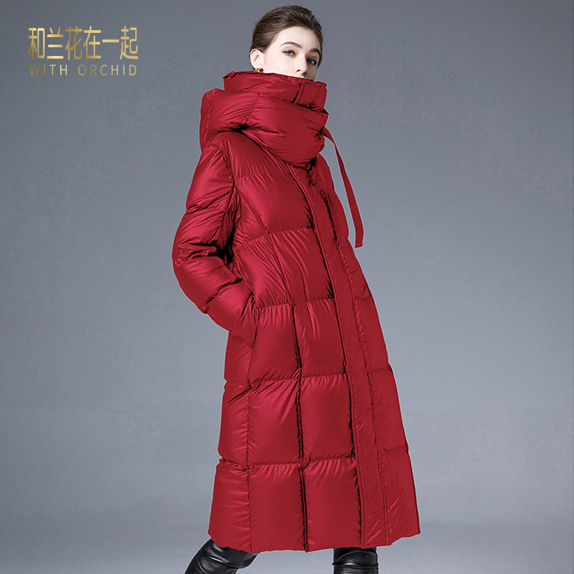 欧美高端大牌高端加厚羽绒服女东北超厚设计感被子加长款宽松立领