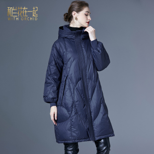 高端奢华女士加厚羽绒服女东北超厚设计感中长款过膝面包潮