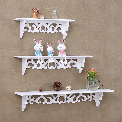 墙上置物架免打孔卧室客厅隔板