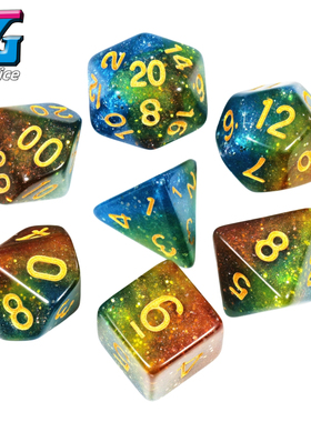 Galaxy Dice宇宙星系主题骰子收藏款DND色子