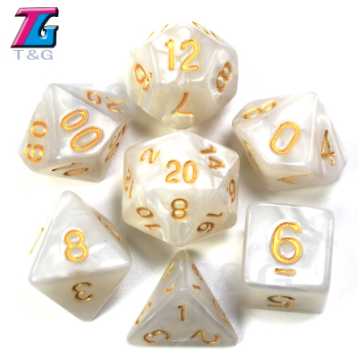 d10龙与地下城珍珠纹套装色子