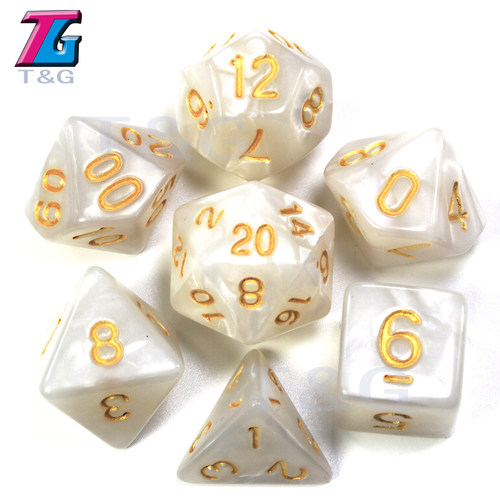 d10龙与地下城珍珠纹套装色子
