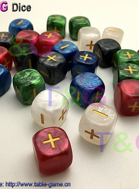 加减符号骰子小孩启蒙数字教学速算道具儿童加法算术六面常规塞子