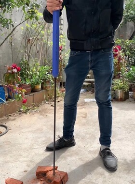 高硬重钎侧杆漏钻打孔度剪钻洞棒铜头荷兰钎洛阳铲探针测漏工具