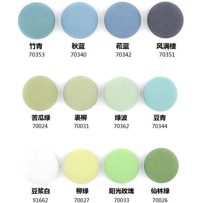 80支水洗棉包布纽扣 竹青色 乳黄色衬衫袖口扣子 K51022